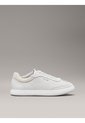 Tenis Gris De Cuero De Perfil Bajo Calvin Klein de Calvin Klein