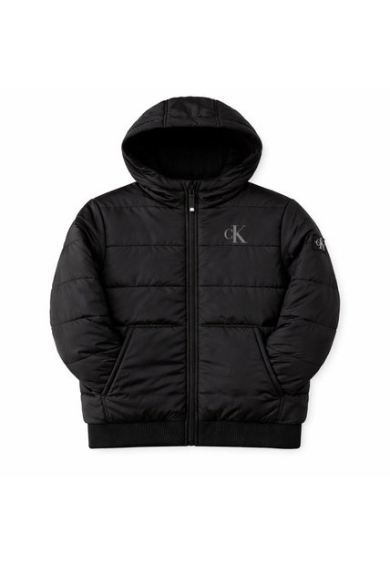 Chaqueta Negra Para Niño Bomber De Sherpa Calvin Klein