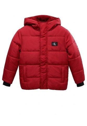 Chaqueta Roja Para Niño / Rompe Viento Acolchada Ligera Calvin Klein Calvin Klein