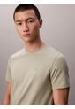 Camiseta Verde Slim De Manga Corta Calvin Klein de Calvin Klein