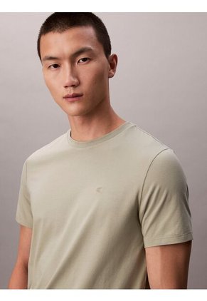 Camiseta Verde Slim De Manga Corta Calvin Klein