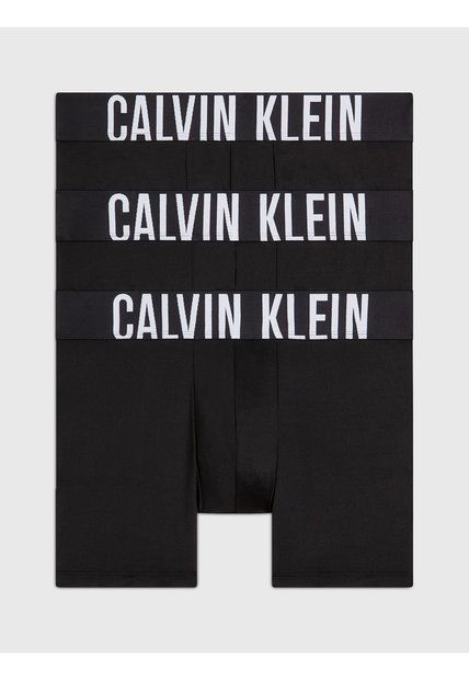 Pack De 3 Boxer Negro En Microfibra - Intense Power Calvin Klein