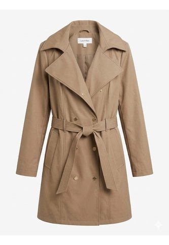 Chaqueta Gris Trench Softshell De Doble Botonadura Calvin Klein Calvin Klein