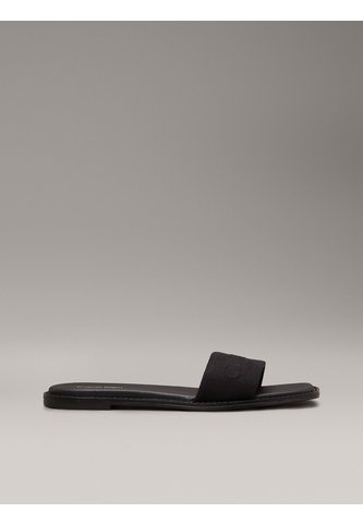 Sandalias Negro De Lona Calvin Klein Calvin Klein