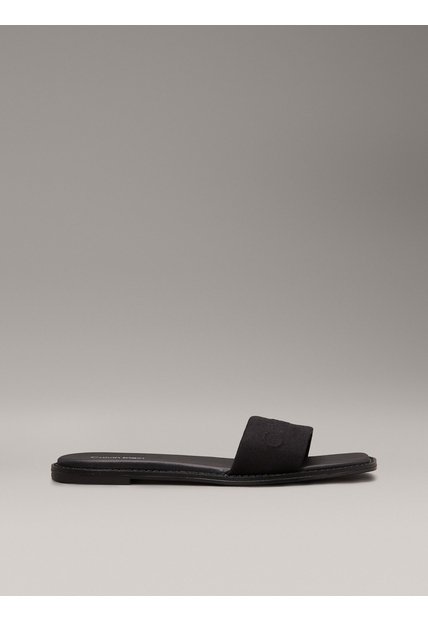 Sandalias Negro De Lona Calvin Klein