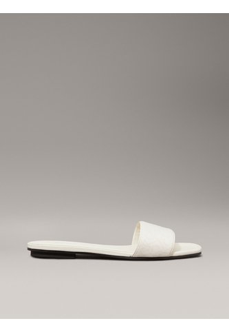 Sandalias Blanco De Jacquard Con Logo Calvin Klein Calvin Klein