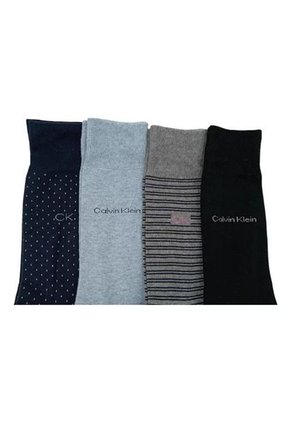 Pack De 4 Medias Largas Azul Para Hombre Calvin Klein