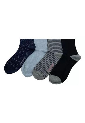 Pack De 4 Medias Largas Azul Para Hombre Calvin Klein