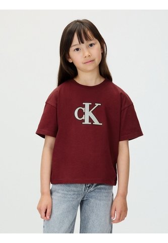 Camiseta Vino Para Niña Tinto Con Logo Y Acabado Brillante Calvin Klein Calvin Klein