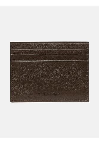 Tarjetero Chocolate De Cuero Con RFID Calvin Klein Calvin Klein