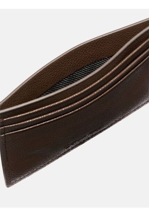 Tarjetero Chocolate De Cuero Con RFID Calvin Klein