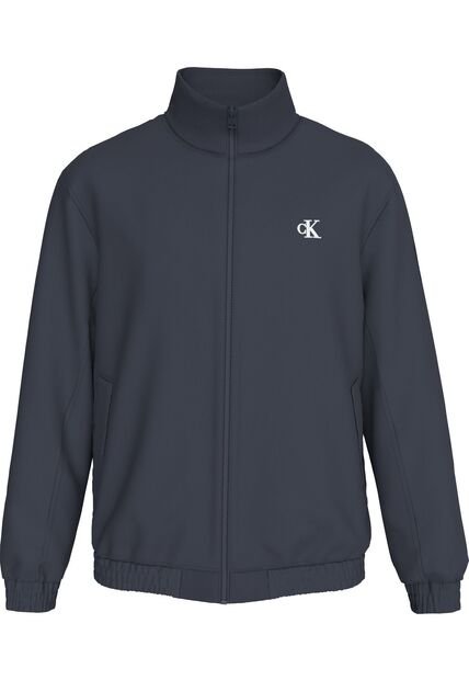 Chaqueta Azul De Nailon Acolchado Con Cremallera Calvin Klein