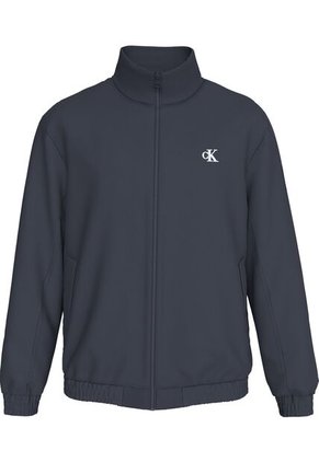 Chaqueta Azul De Nailon Acolchado Con Cremallera Calvin Klein