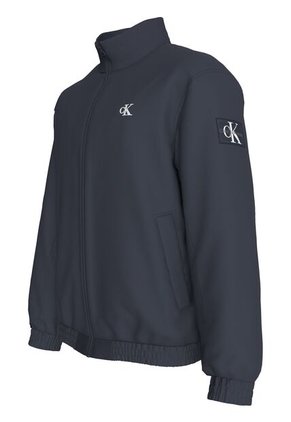 Chaqueta Azul De Nailon Acolchado Con Cremallera Calvin Klein