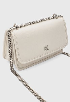 Bolso Manos Libres Calvin Klein Marfil