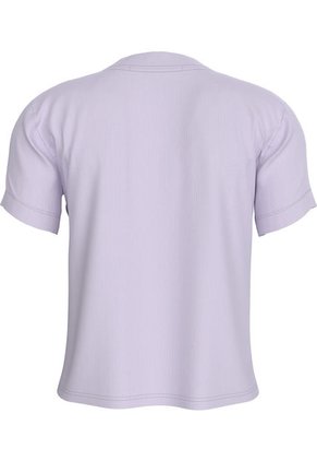 Camiseta Morado Slim De Canalé De Algodón Calvin Klein