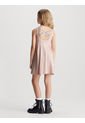 Vestido Rosado Cruzado De Punto Milano Para Niña Calvin Klein de Calvin Klein