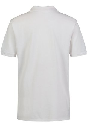 Polo Blanco Con Logotipo En Vertical Para Niño Calvin Klein