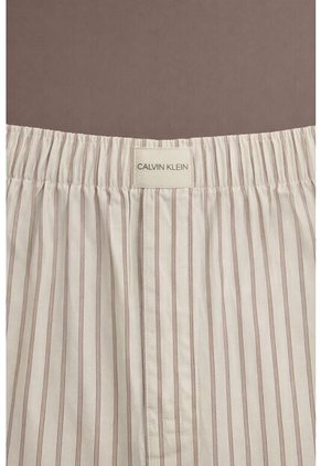 Pantalón Blanco Largo Ancho De Pijama - Cotton Poplin Calvin Klein