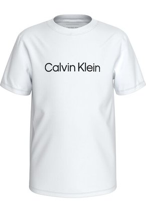 Camiseta Blanca Con Logo Infantil Calvin Klein