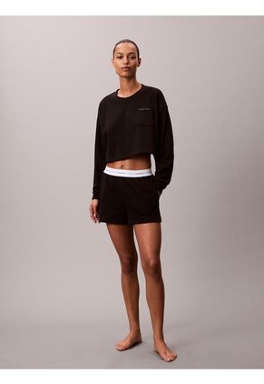 Pantalonetas Negro De Estar Por Casa Con Logo Calvin Klein