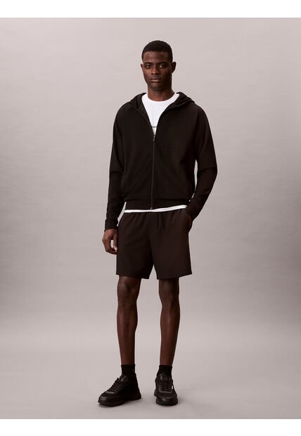 Buzo Negro Con Capota Y Cremallera De Viaje Calvin Klein