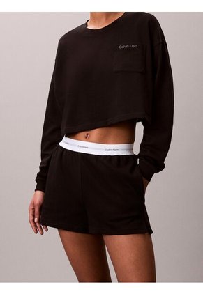 Pantalonetas Negro De Estar Por Casa Con Logo Calvin Klein