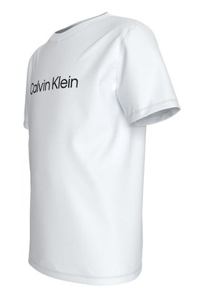 Camiseta Blanca Con Logo Infantil Calvin Klein