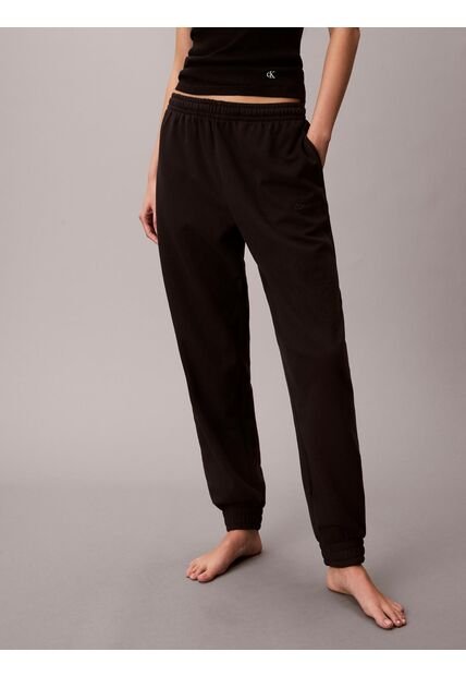 Jogger Negro De Estar En Casa - Cotton Terry Calvin Klein