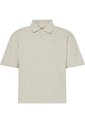 Polo Beige Relaxed De Manga Corta Con Tejido De Canalé Calvin Klein de Calvin Klein
