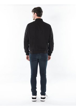Chaqueta Negra Con Cremallera Para Hombre Calvin Klein