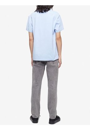 Camiseta Con Logo Celeste Calvin Klein