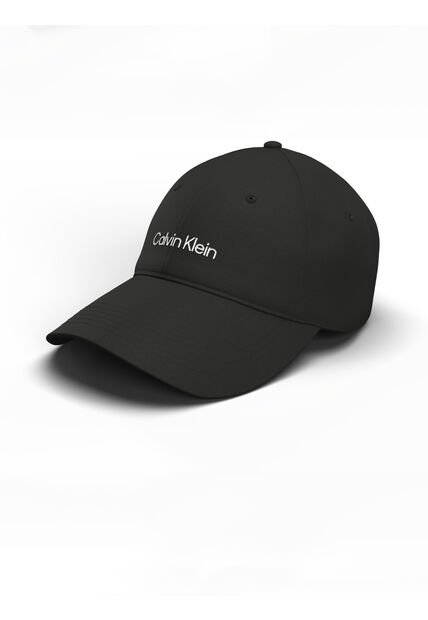 Gorra Negra Con Logotipo Bordado Calvin Klein