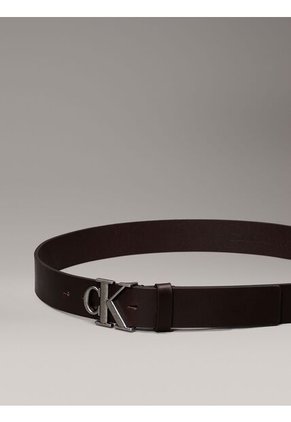 Cinturón Marrón De Cuero Calvin Klein