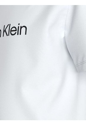 Camiseta Blanca Con Logo Infantil Calvin Klein