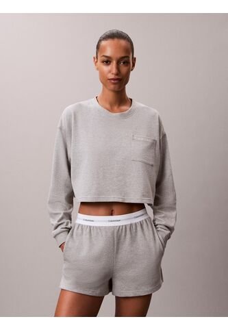 Pantalonetas Gris De Estar Por Casa Con Logo Calvin Klein Calvin Klein