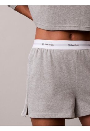 Pantalonetas Gris De Estar Por Casa Con Logo Calvin Klein