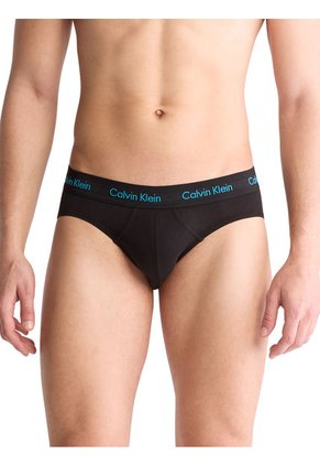 Pack De 3 Hip Brief Negro - Cotton Stretch Wicking Calvin Klein