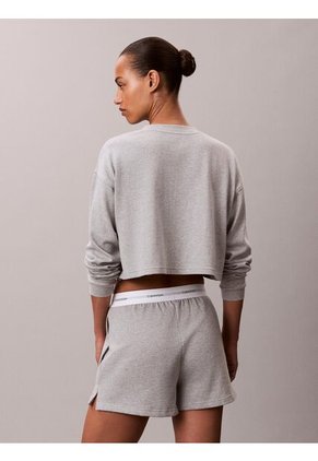 Pantalonetas Gris De Estar Por Casa Con Logo Calvin Klein