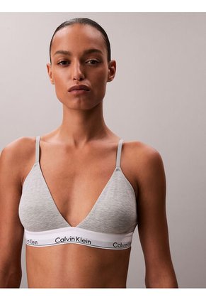 Bralette Gris Triangular - Icon Cotton Modal Calvin Klein