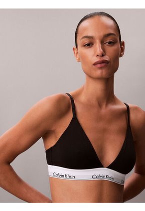 Bralette Negro Triangular - Icon Cotton Modal Calvin Klein