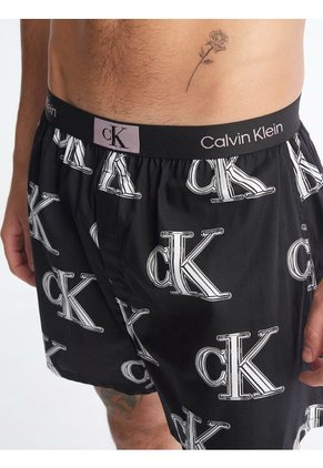 Bóxer Negro Con Estampado - CK96 Calvin Klein