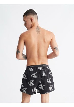 Bóxer Negro Con Estampado - CK96 Calvin Klein