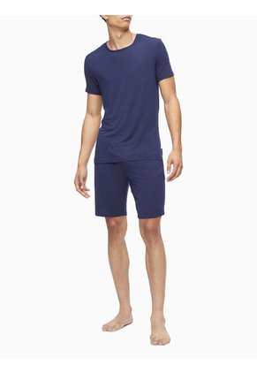 Camisera Azul Cuello Redondo Para Hombre Calvin Klein