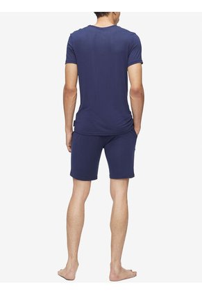 Camisera Azul Cuello Redondo Para Hombre Calvin Klein