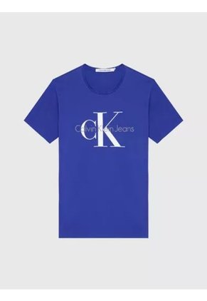 Camiseta Basica De Algodón Con Monograma Para Hombre Calvin Klein Calvin Klein