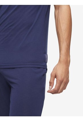 Camisera Azul Cuello Redondo Para Hombre Calvin Klein