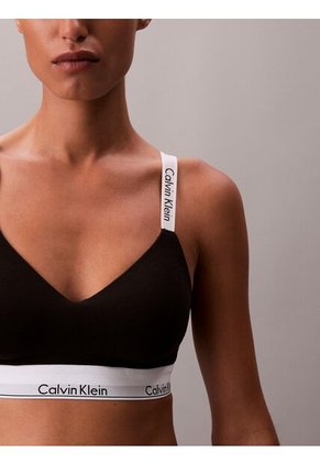 Corpiño Negro Con Forro Ligero - Icon Cotton Modal Calvin Klein