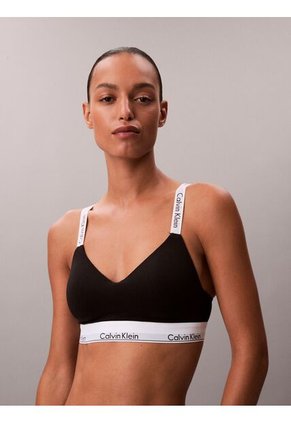 Corpiño Negro Con Forro Ligero - Icon Cotton Modal Calvin Klein