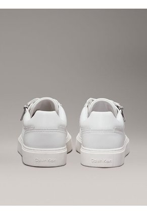 Tenis Blanco Con Monograma Y Cremallera En El Lateral Calvin Klein